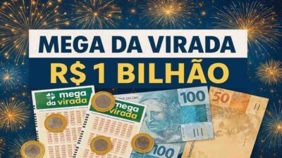 Mega da Virada promete prêmio de R$ 1 bilhão.