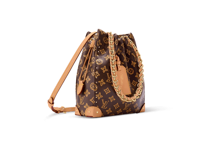 Bolsa Noé foi criada originalmente para transportar cinco garrafas de champagne, em 1932 Divulgação/Louis Vuitton