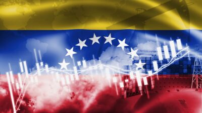 Bandeira de Venezuela, mercado de ações e economia