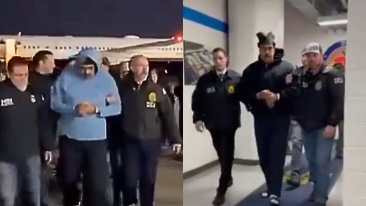 Imagens Maduro sendo preso