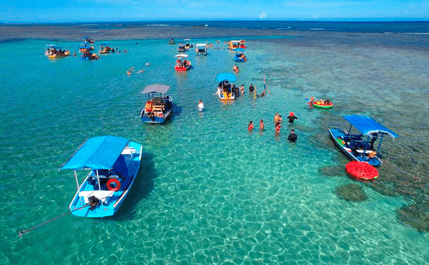 Piscinas de águas naturais em São Miguel dos Milagres