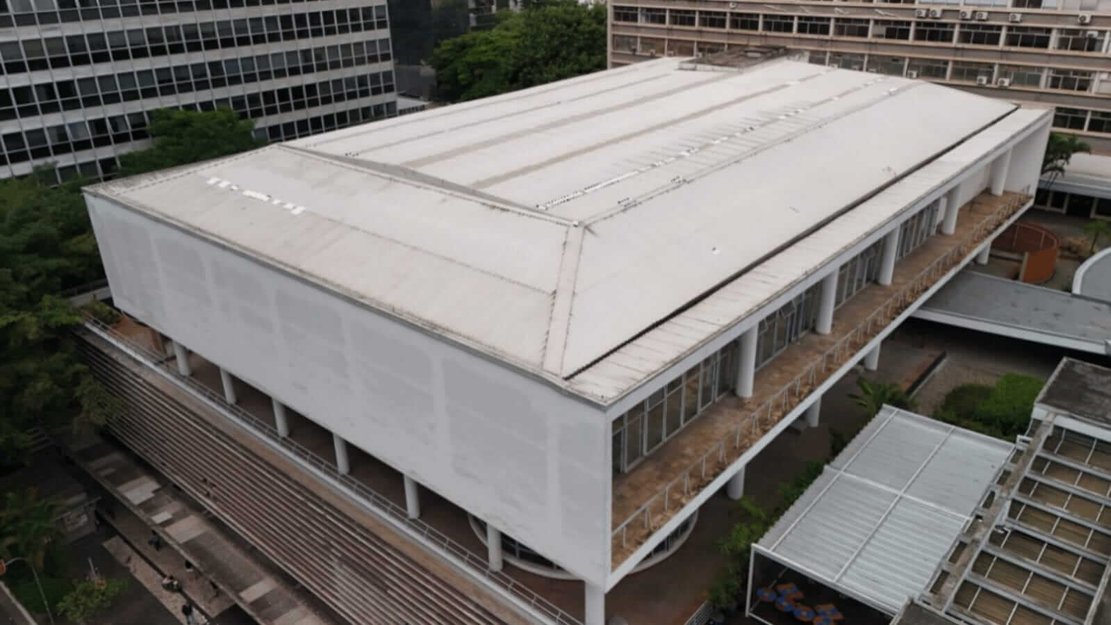 Vista aérea do espaço do Jardim Nacional