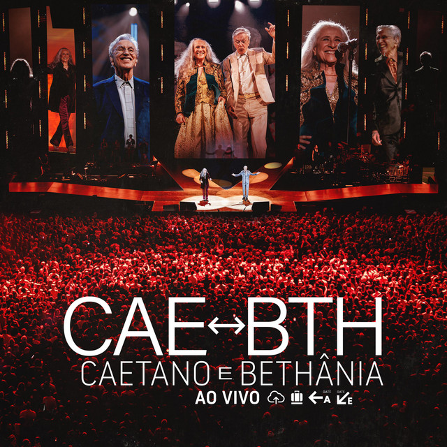 Capa do álbum "Caetano & Bethânia Ao Vivo" - Imagem: Reprodução