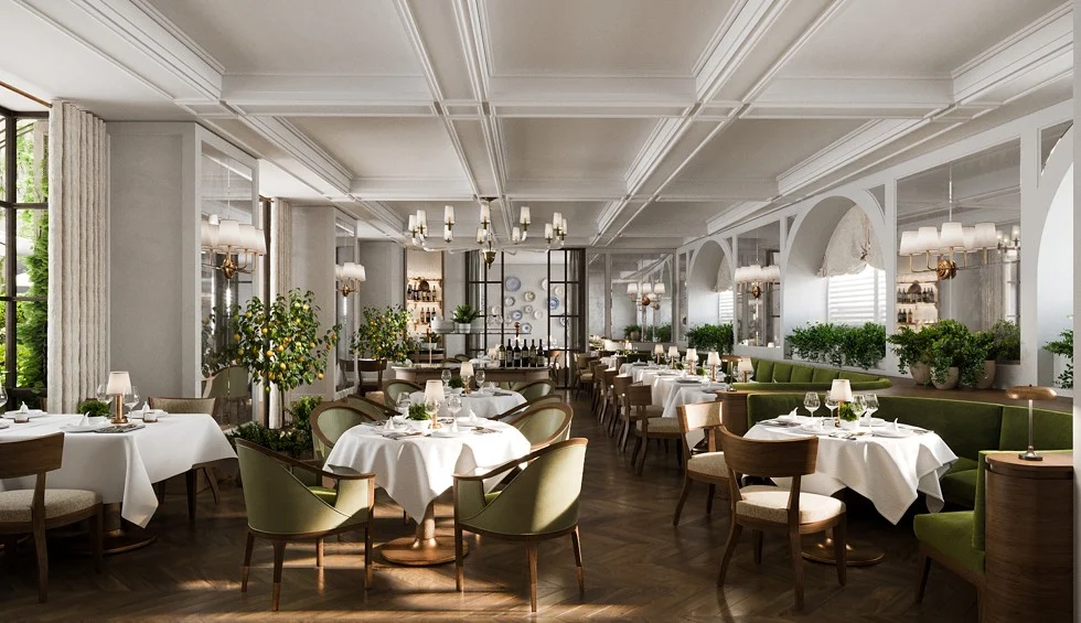 Restaurante em Corinthia Rome - Imagem: Reprodução