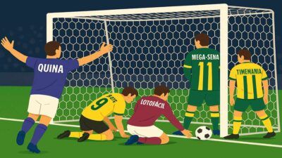 Quina comemora 'gol' enquanto outras loterias batem na trave.