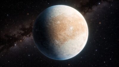 Representação artística do planeta HD 137010 b, que tem tamanho próximo ao da Terra e pode estar em uma zona habitável. Crédito: NASA/JPL-Caltech/K. Miller (Caltech/IPAC)