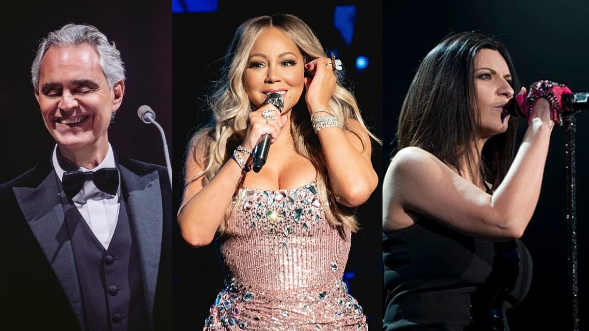 A cerimônia de abertura de Milano Cortina 2026 terá apresentações de Andrea Bocelli, Mariah Carey e Laura Pausini; Imagem: Reprodução/Wikimedia Commons