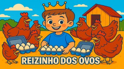 Menino de 6 anos vende ovos para sustentar os estudos.