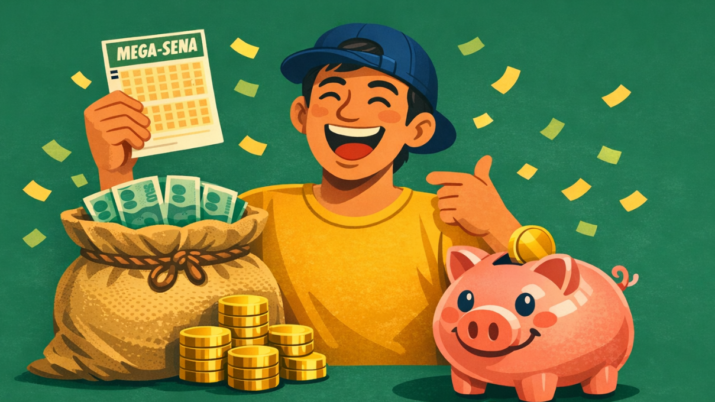 O valor estimado para a principal faixa de premiação da Mega-Sena encontra-se atualmente em R$ 116 milhões (Imagem gerada no Copilot)