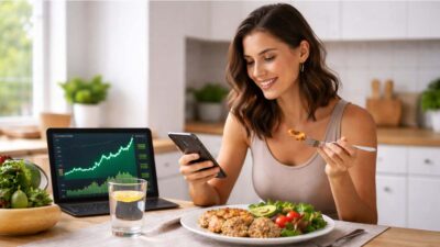 consumidora saudável investidora