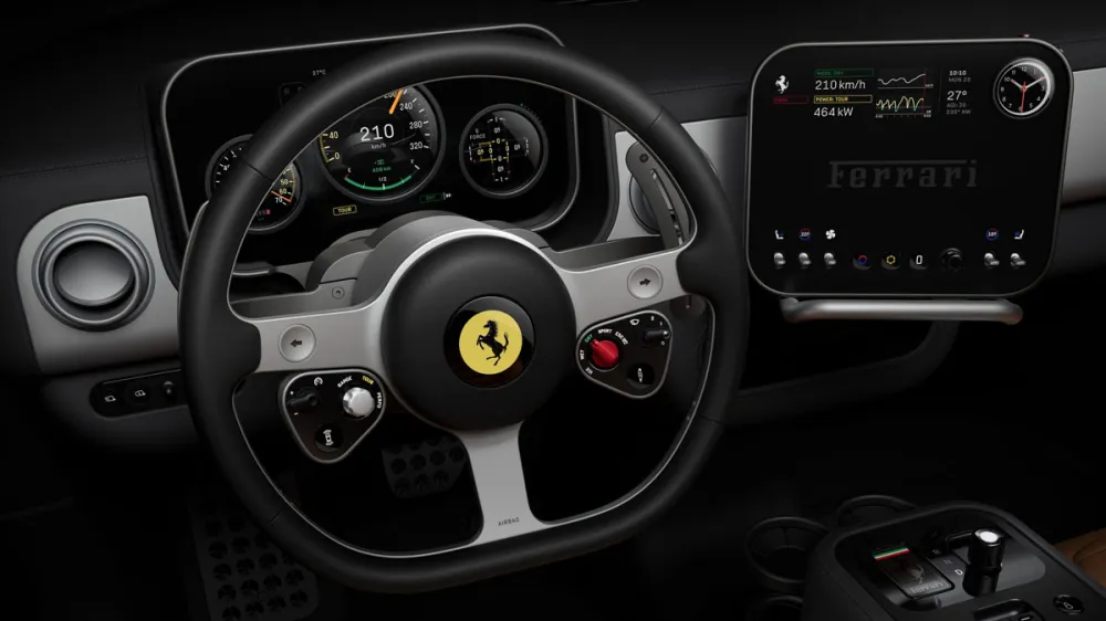 Ferrari Luce: revelados os detalhes do interior do primeiro modelo elétrico da marca italiana