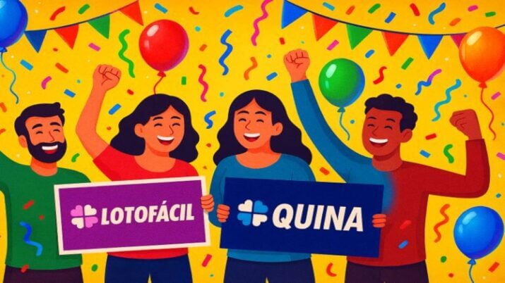 Ganhadores comemoram prêmios na Lotofácil e na Quina.