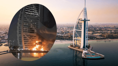 Burj Al Arab, ícone da hotelaria de Dubai, foi atingido por explosão no último fim de semana