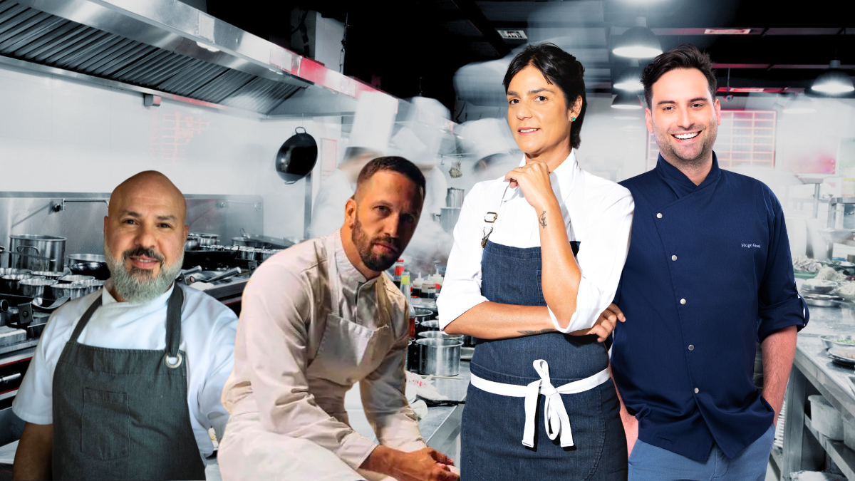 Moeen Abuzaid, Franco Sampogna, Manu Buffara e Hugo Grassi: Fábrica de Chefs