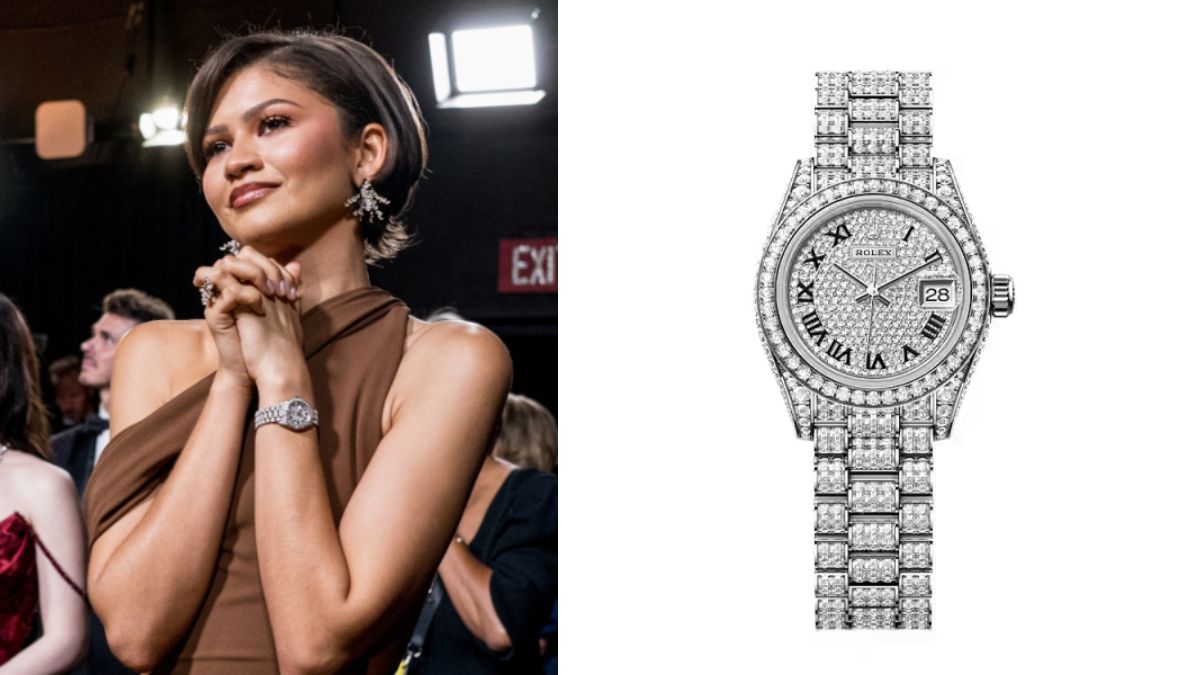 Zendaya com rolex no Oscar 2026 - Imagem: Reprodução @capricho/ Rolex