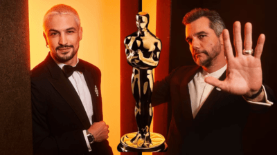 Gabriel Leone e Wagner Moura - Imagem: Reprodução/The Academy