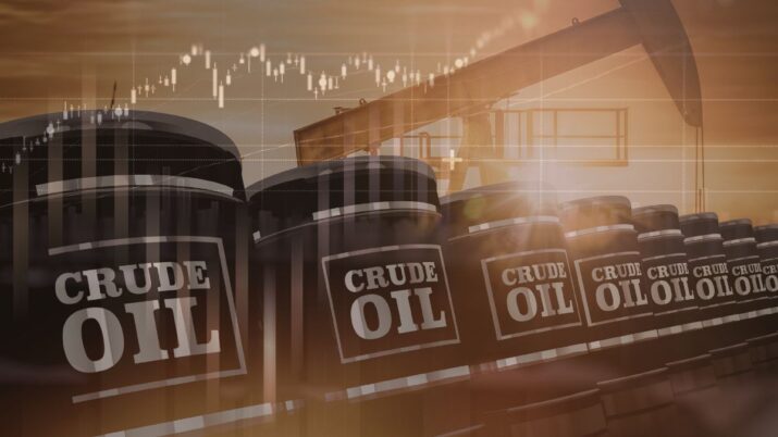 Montagem de barris de petróleo