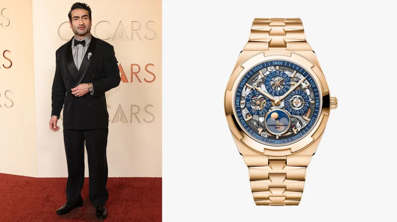 Kumail Nanjiani com relógio da Vacheron Constantin- Imagem: Robb Report
