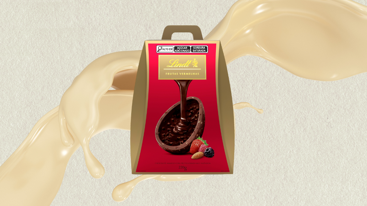 Ovo Dark Amêndoas e Frutas Vermelhas, Lindt