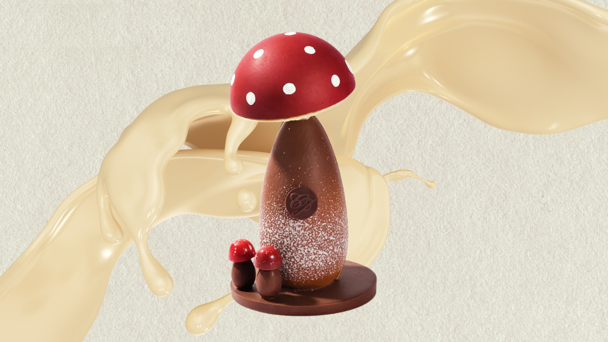 Ovo escultura Cogumelo, Chocolat Du Jour