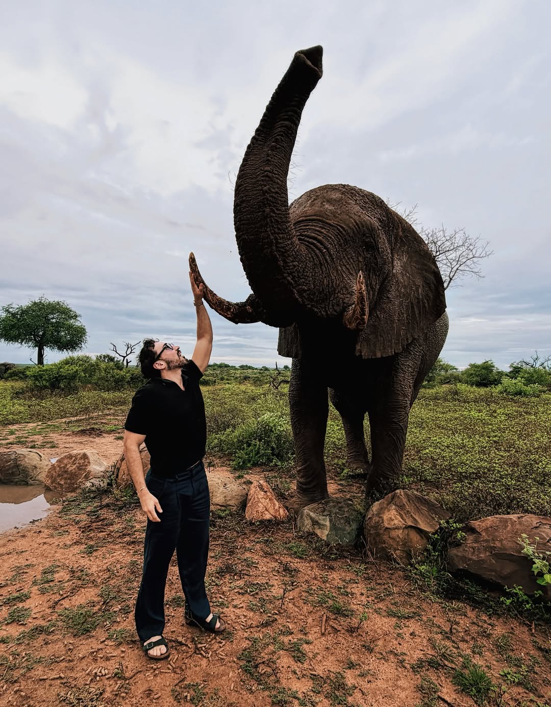 Lucas Estevam em passeio em de safari em Moçambique, em março de 2026 - Imagem: Reprodução/Instagram