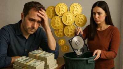 bitcoin btc jogado fora hd milionário