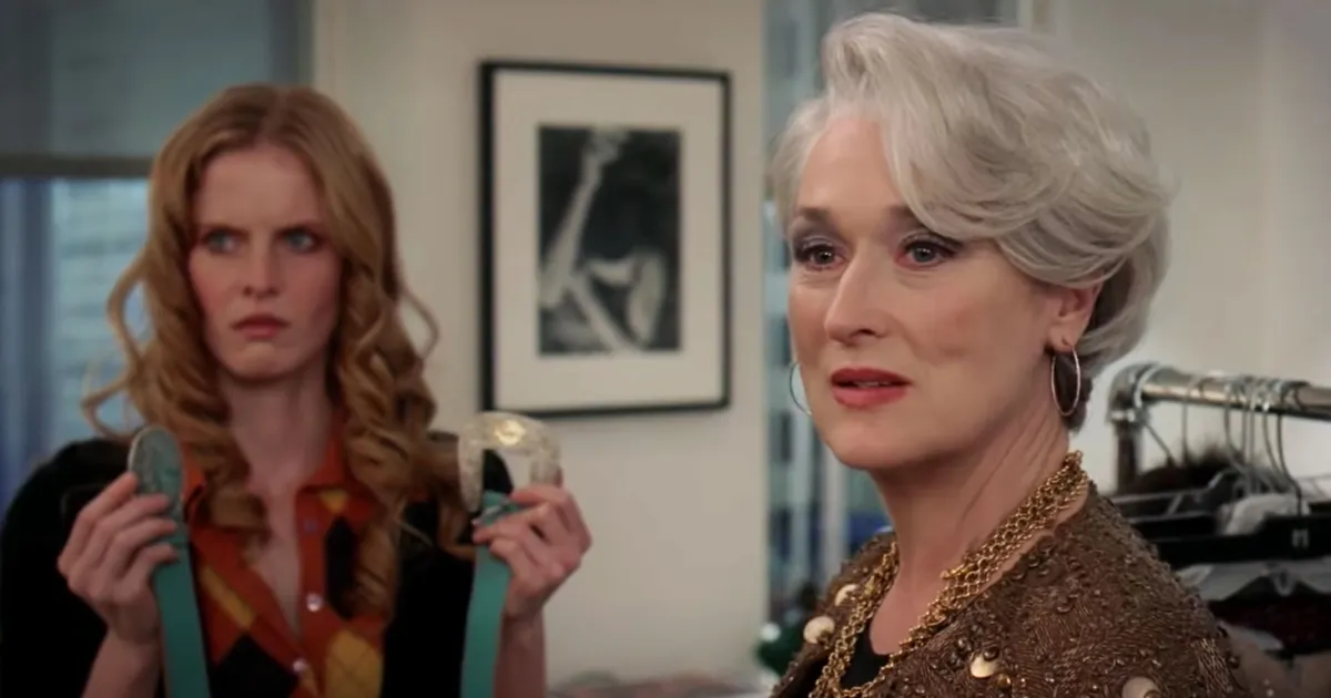 Cena de 'O Diabo Veste Prada': discurso sobre tendências tem paralelos com realidade