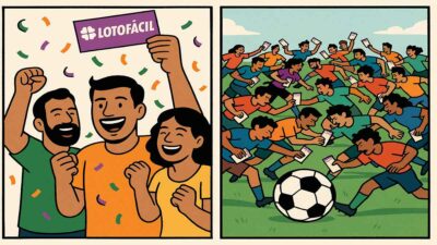 Ganhadores têm bola dividida na Lotofácil.