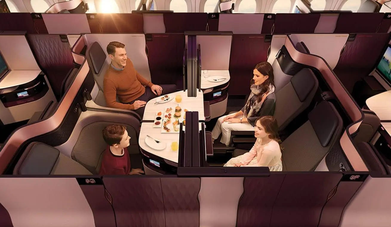 Qsuite - Imagem: Reprodução/Qatar Airways