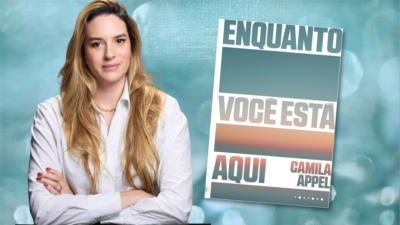 Camila Appel e o livro "Enquanto você está aqui"