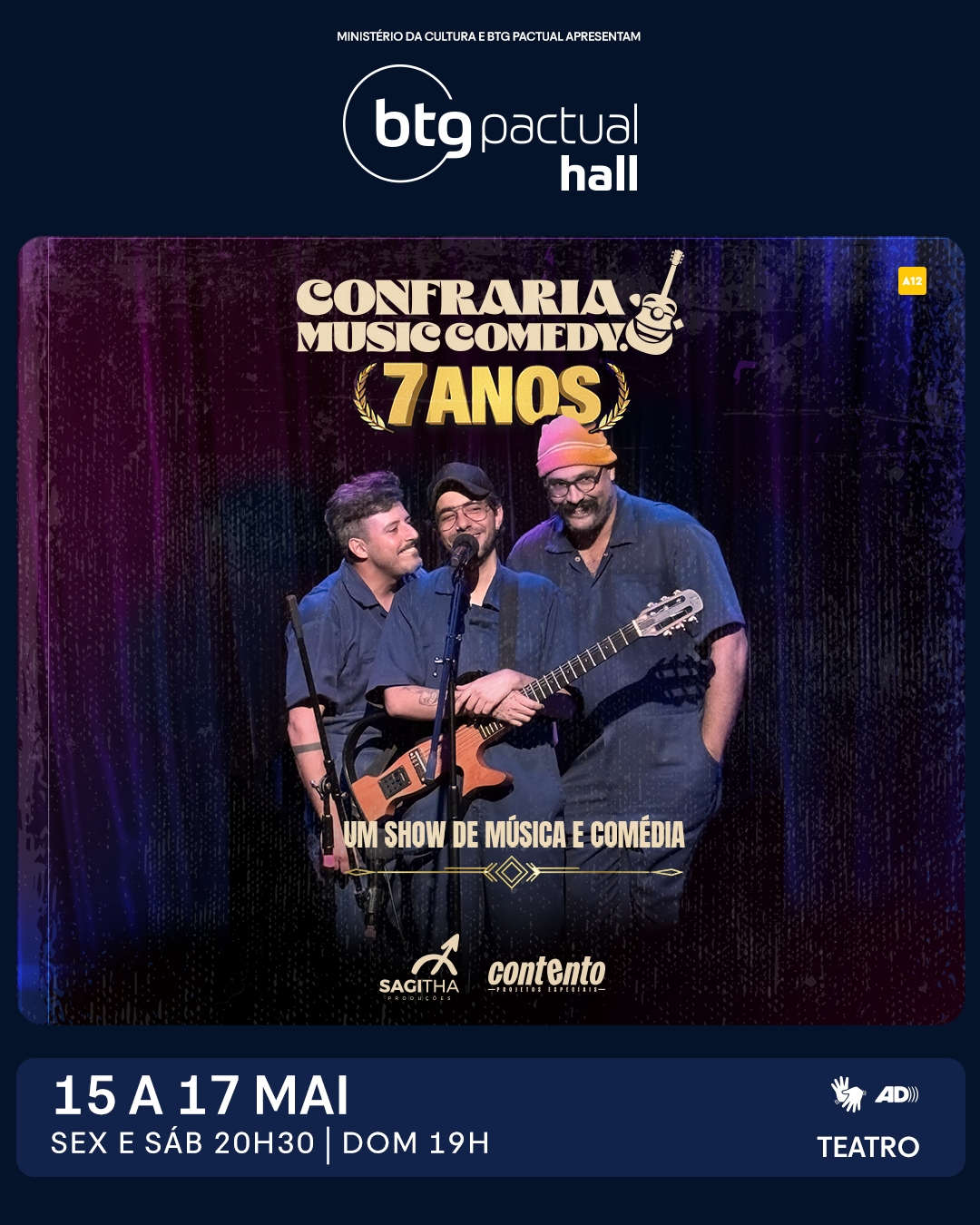 Confraria da Comédia combina humor inteligente e músicas cativantes em apresentação no BTG Pactual Hall