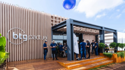 Stand do BTG Pactual na Agrishow 2025