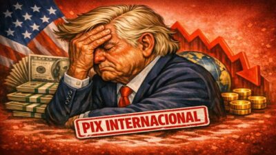 Pix internacional é dor de cabeça para Donald Trump.