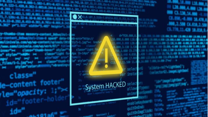 Sistema de computador hackeado