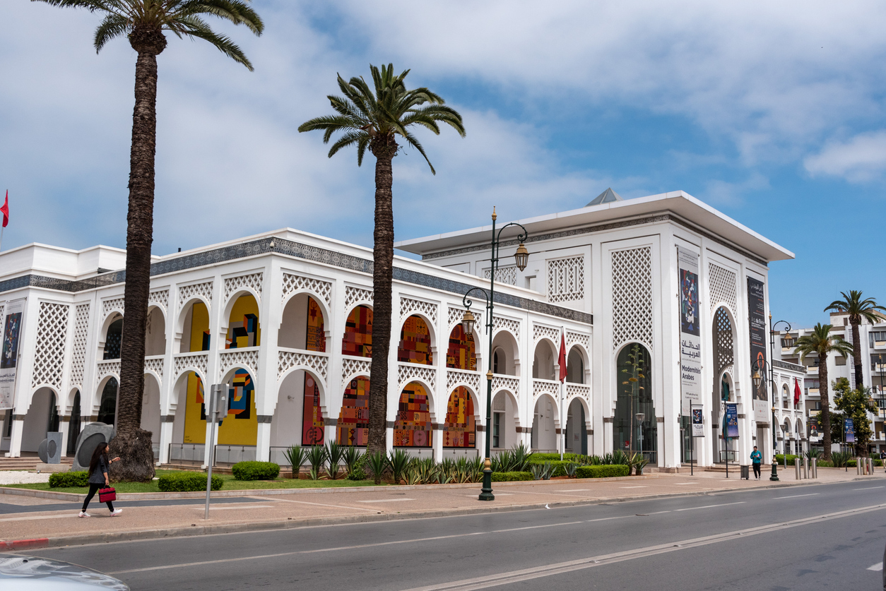 Museu Mohammed VI de Arte Moderna e Contemporânea no centro de Raba