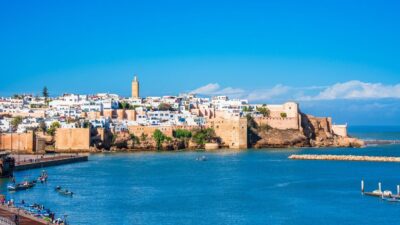 Vista panorâmica da capital de Rabat, Marrocos.