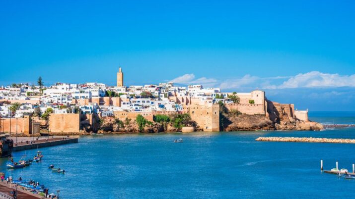 Vista panorâmica da capital de Rabat, Marrocos.