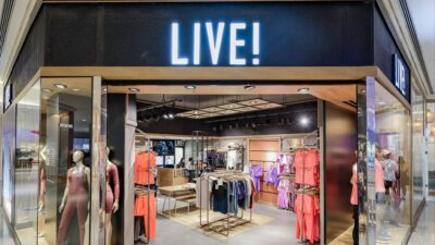 live! loja varejo de moda esportiva