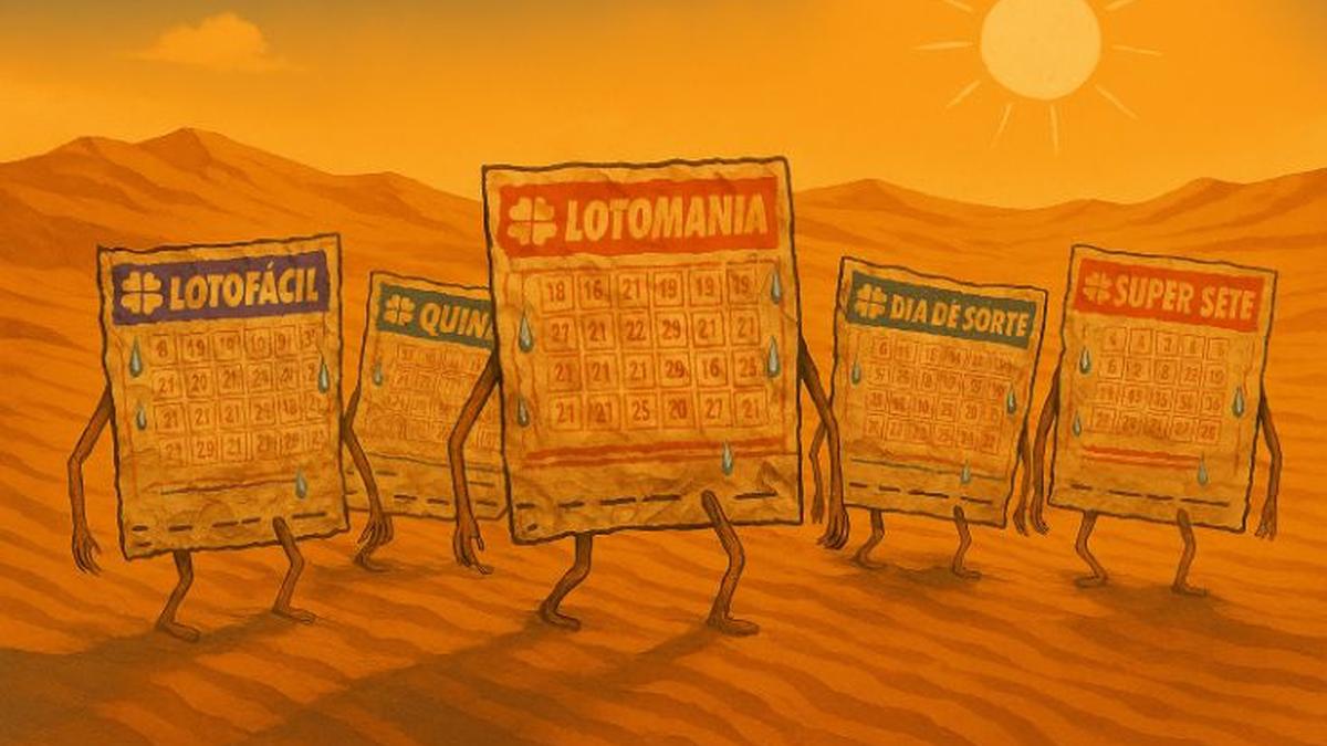 Lotofácil 3660, Quina 7000 e outras modalidades acumulam e apostadores das loterias da Caixa começam a semana na seca; Mega-Sena 2996 oferece R$ 45 milhões hoje