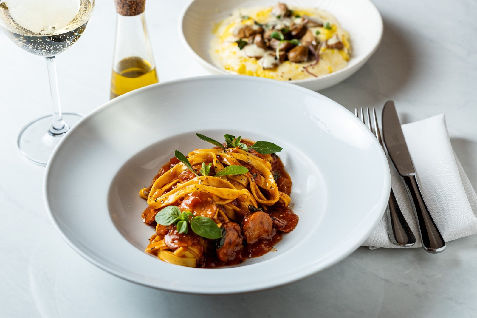 Pizzeria da Michele também oferece massas diversas - Imagem: Divulgação