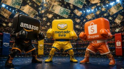 Amazon, Mercado Livre e Shopee brigam pela entrega relâmpago