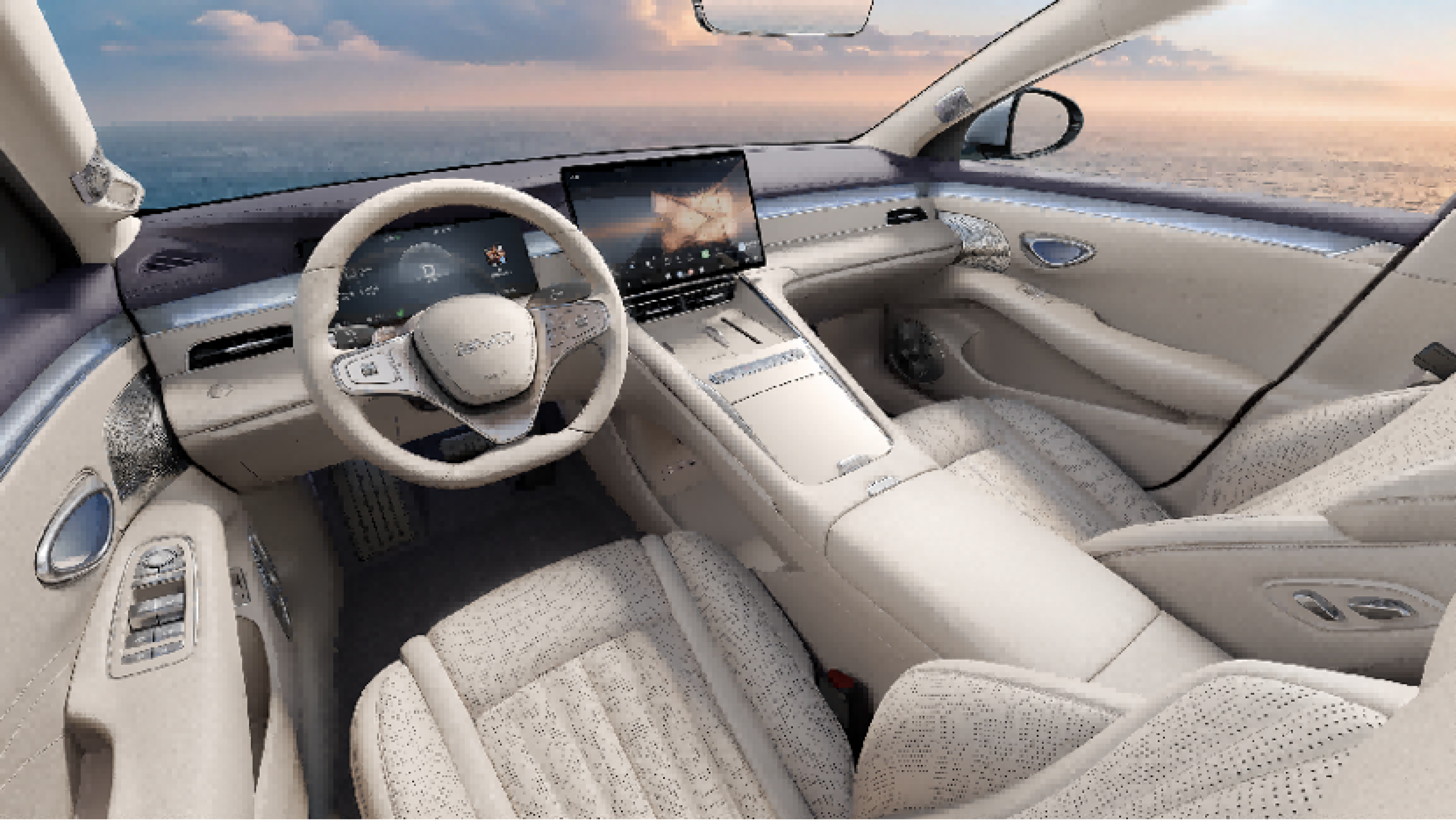 Interior BYD SEAL traz acabamento sustentáveis