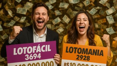 Lotofácil 3694 e da Lotomania 2928