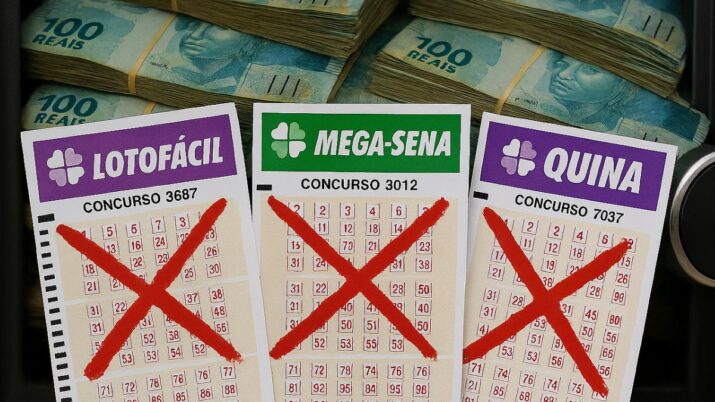 Lotofácil 3697, Mega-Sena 3012, Quina 7037