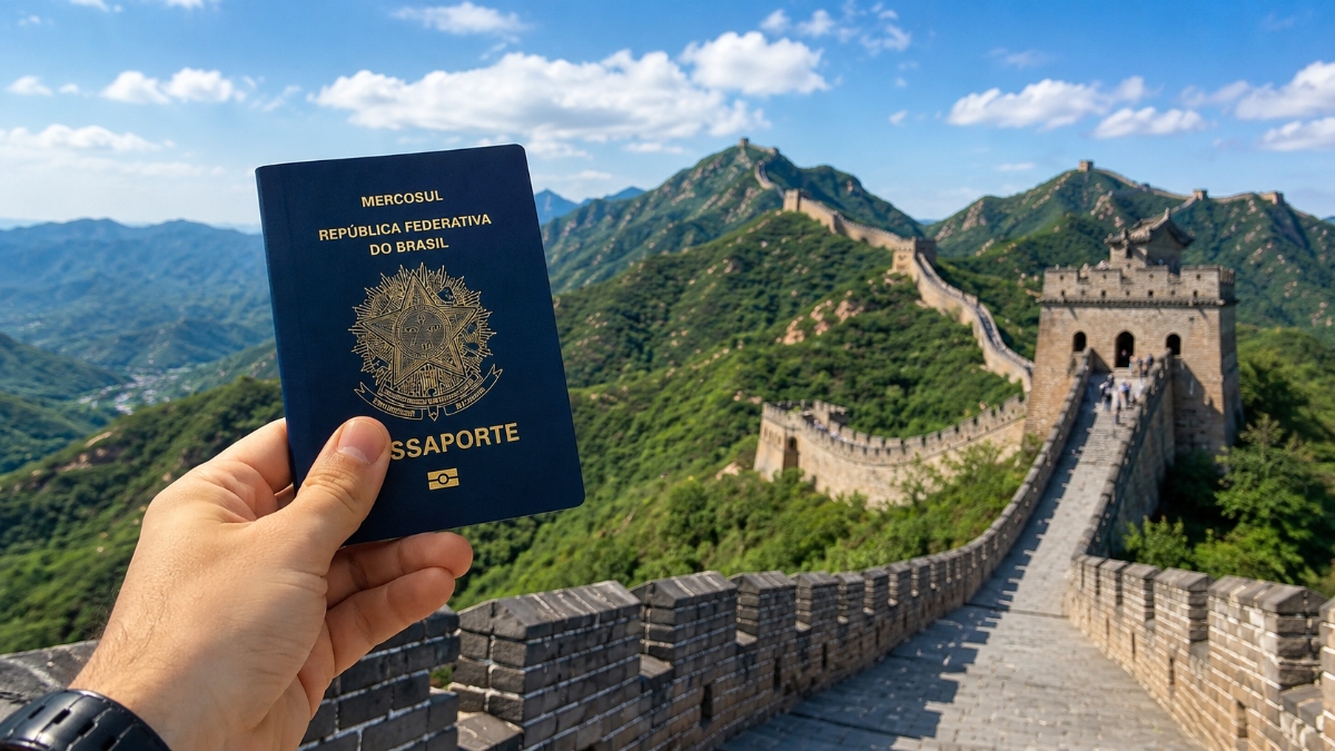 Brasileiros também podem visitar a China usando apenas passaporte válido