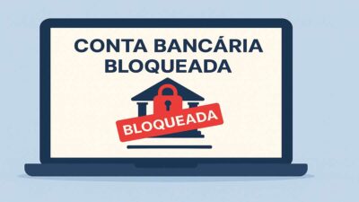 Ilustração de uma conta bloqueada