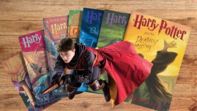 Livros Harry Potter. Imagem: Edição CanvaPro/Divulgação