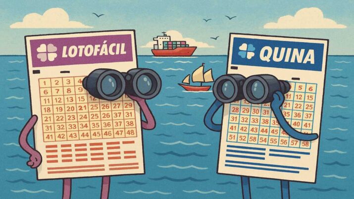 Apostadores da Lotofácil, da Quina e de outras loterias ficam a ver navios. Bilhetes usam binóculos.
