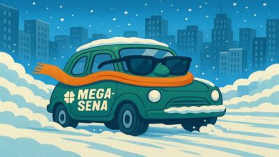 Carro da Mega-Sena desencalha na capital mais fria do Brasil.