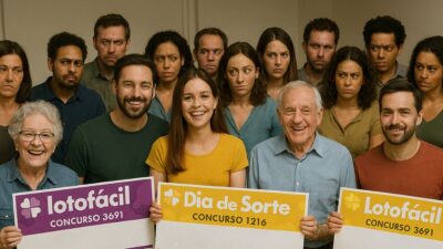 quina 7031 Lotofácil 3691 e Dia de Sorte 1216